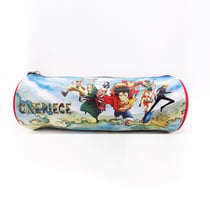 Trousse ronde 1 compartiment La Plume Dorée - Bleu - One Piece