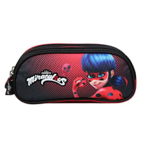 Trousse La Plume Dorée - Miraculous - 2 compartiments - Rond