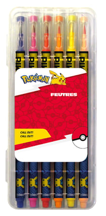 12 feutres pokemon lavables - Pokemon 