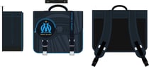 Cartable 2 compartiments - OM - La Plume Dorée - Anthracite foncé