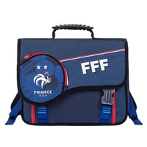 Cartable La Plume Dorée - Bleu - FFF - 2 compartiments