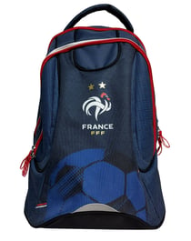 Sac à dos roulettes La Plume Dorée - Bleu marine - FFF - 2 compartiments