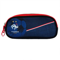 Trousse ronde 2 compartiments La Plume Dorée - Bleu - FFF