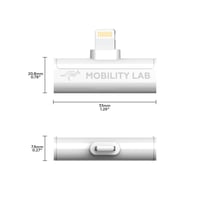 Adaptateur 2 en 1 Mobility Lab - Lightning - Blanc