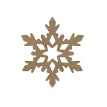 Support médium - Flocon ajouré - 10 cm