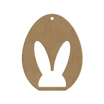 Tête de lapin à suspendre Gomille - Bois - 10 cm