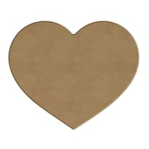 Support en bois à décorer Gomille - Cœur - 12 x 10 cm