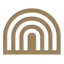 Support en bois à décorer Gomille - arche - 6 MM - 13x10CM - certifié PEFC 100%