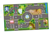 Tapis de voiture avec signalisation - 72 x 140 cm