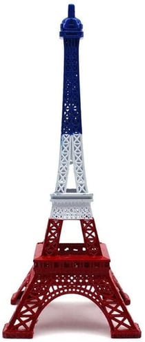 Tour Eiffel - bleu blanc rouge - 10cm