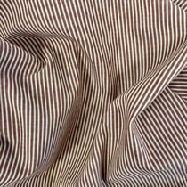 Coupon de tissu en coton rayé - 100 x 145 cm - camel - Domotex