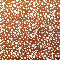 Coupon de tissu en viscose imprimée - 100 x 150 cm - rouille - Domotex