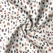Coupon de tissu en coton imprimé - 100 x 150 cm - marron - Domotex