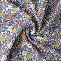 Coupon de tissu en coton imprimé - 100 x 150 cm - bleu - Domotex