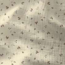Coupon de tissu en double gaze - 200 x 130 cm - Nelsi 2J