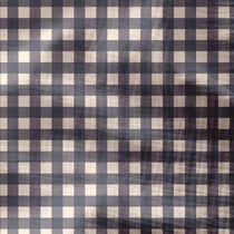 Coupon de tissu en double gaze - 200 x 130 cm - Vichy Pierre Bleue