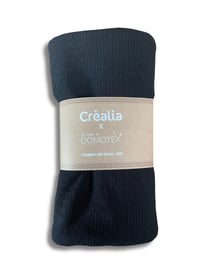Tissu crépon Domotex - 200 x 153 cm - Noir