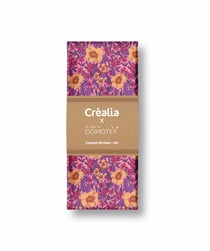 Tissu en viscose Domotex - 200 x 150 cm - Violet / Orange