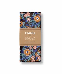 Tissu en popeline Domotex - 200 x 145 cm - Marron / Rose