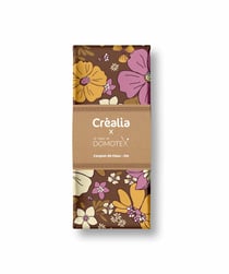 Tissu en popeline Domotex - 200 x 145 cm - Marron / Violet