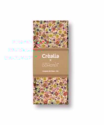 Tissu en popeline Domotex - 200 x 145 cm - Écru / Rouge