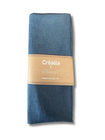 Tissu en coton uni - Domotex - 200 x 150 cm - Denim