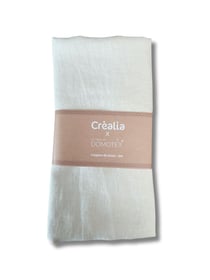 Tissu en Lin uni Domotex - 200 x 150 cm - Blanc