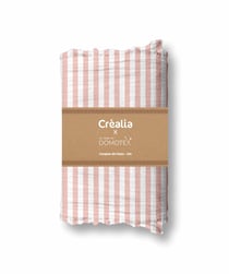 Tissu en double gaze de coton Domotex - 200 x 125 cm - Vieux rose