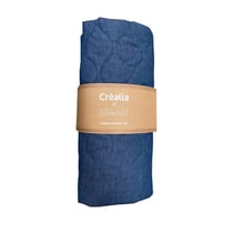 Tissu chambray matelassé Domotex - 100 x 140 cm - Chambray denim