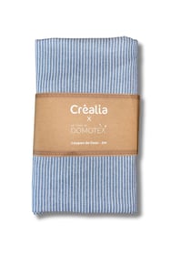 Tissu en coton Domotex - 200 x 145 cm - Bleu / Blanc