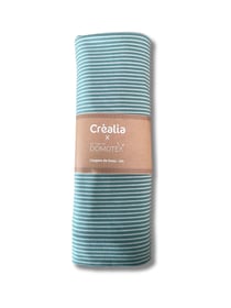 Tissu en jersey Domotex - 200 x 150 cm - marin - Eucalyptus / Vert d'eau