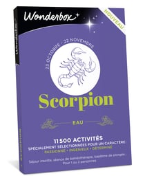 Coffret cadeau Wonderbox - Scorpion - 1 ou 2 personnes