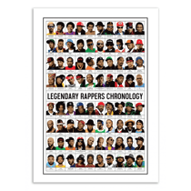 Affiche 50 x 70 cm - Legendary rappers chronology