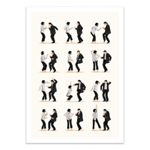 Affiche 30 x 40 cm - Pulp Fiction Dancing