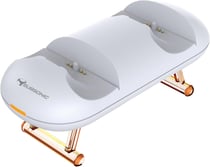 Chargeur manette duo PS5 led Subsonic - Blanc