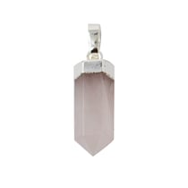 Pendentif Bitermine argent - Pierres naturelles - Lithothérapie