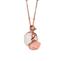 Collier bien-etre plaqué or rose - Daisy