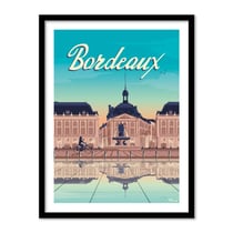 Affiche 50x70 «BORDEAUX, Place de la bourse»