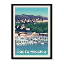 Affiche 50x70 «PORTO VECCHIO, Le port»