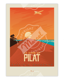 Affiche Bassin d'Arcachon "Dune du Pilat" - 30 x 40 cm 