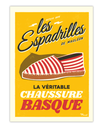 Affiche Les espadrilles - 50 x 70 cm