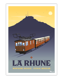Affiche La Rhune - 50 x 70 cm