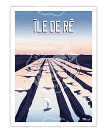 Affiche 50 x 70 cm - Ile De Ré Marais