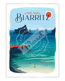 Affiche Biarritz - Port vieux - 50 x 70 cm