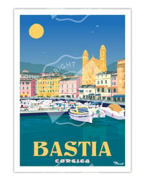 Affiche Bastia - 30 x 40 cm
