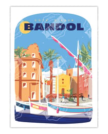 Affiche Bandolle "Le Port" - 30 x 40 cm