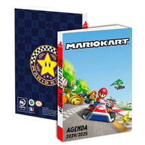 Agenda scolaire 2024/2025 La Plume Dorée - 12 x 17,5 cm - Mario Kart marine