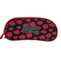 Trousse rectangulaire 2 compartiments La Plume Dorée - Rouge - Naruto Shippuden