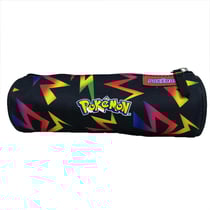 Trousse ronde 1 compartiment La Plume Dorée - Noir - Pokémon