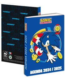 Agenda scolaire 2024/2025 La Plume Dorée - Marine - 12 x 17 cm - Sonic